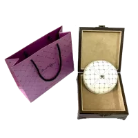 Кипа DavidoV by David Roytman белая лаковая кожа, 15см