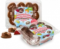 4607037439986 «Мармелад желейный формовой «Ассорти» ароматизированный с фруктозой глазированный» (225 г, по 8 шт., ТЗ НЕВА, «Мармелайт»)