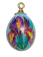 кулон Красный ирис