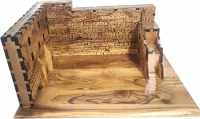 Western Wall model made of olive wood, handmade, special, luxury