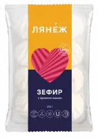 4607037420281«Зефир с ароматом ванили» (210 г, по 15 шт., коррекс в плёнке ТЗ НЕВА, Лянеж) (2)