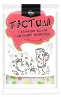 4607037435797 «Пастила с ароматом ванили с кусочками мармелада» (220 г, по 8 шт., ТЗ НЕВА).