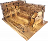 Western Wall model made of olive wood, handmade, special, luxury_1