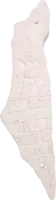 Mezuzah made of Jerusalem stone with a drawing of the map of the Land of Israel, handmade1