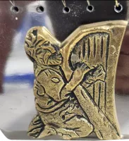 David's harp made of aluminium with nickel plating, handmade 2_1