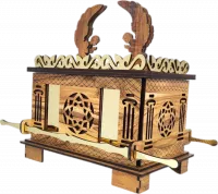 Large model of the Ark of the Covenant made of olive wood, handmade_1