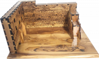Western Wall model made of olive wood, handmade, special, luxury