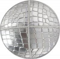 Luxurious kippah made of crocodile leather, 100% genuine, handmade, luxurious, silver color
