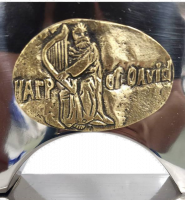 David's harp made of aluminium with nickel plating, handmade_1